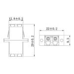 RoHS Duplex Fiber Adapter Fiber Coupler LC APC SM MM DX SX
