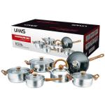 cookware set wholesale NonStick pots and pans set stainless steel Granite pots