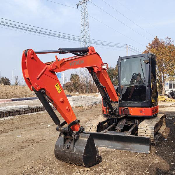 Buy cheap 5 Ton Mini Compact Used Hitachi Excavators Backhoe Zx55 from wholesalers