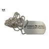 Buy cheap Long Ball Chain Attached Metal Dog Tag Pet Identity Discs Brush Silver Coating from wholesalers