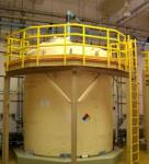 High Structural Cylinders FRP Handrail Round Fence On Top Of Tanks 36-96inch