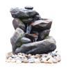 Buy cheap Outdoor Rock Water Fountains , Stone Waterfall Fountain With Cement Material from wholesalers