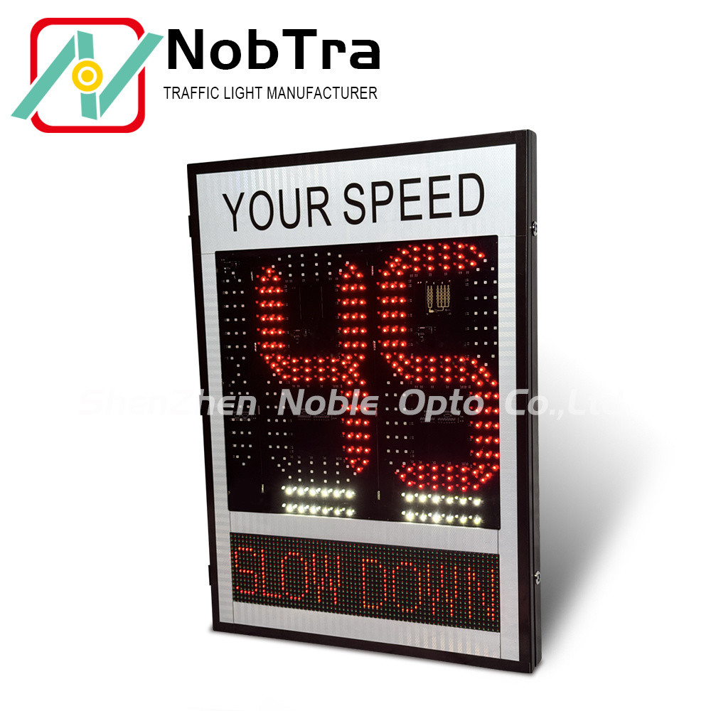 Customer OEM Radar Traffic Speed Sign With Red&Amber LED