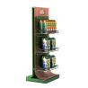 Buy cheap Box Beverages Floor Standing Display Stands Wood Display Stand With Shelves from wholesalers