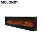 3000mm 118'' Parlour Decoration Modern Flames Electric Fireplace LED Light