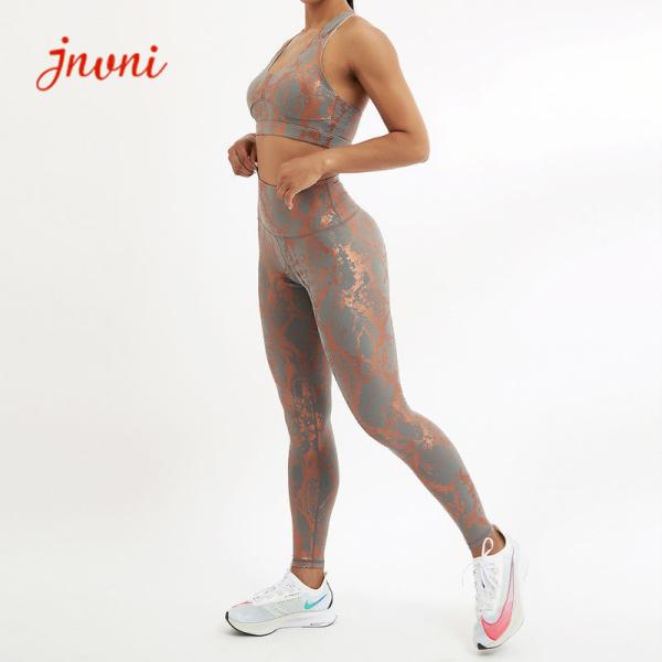 Shinny Sportswear 280gsm Yoga Activewear Sets Running Yoga Leggings Set 2 Piece