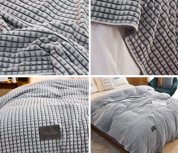 Nondisposable 2024 Magic Fleece Blanket Soft Thickened Skin Friendly Machine Washable