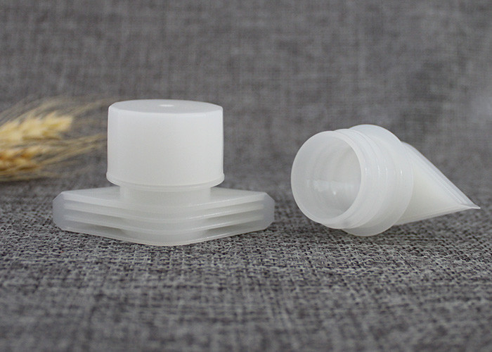 Durable Food Pouch Plastic Nozzle With Cover 24.5mm Outter Diameter Medium Size