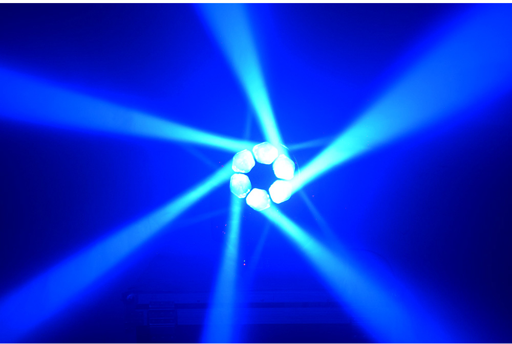Mini 7*40w Rgbw 4 in 1 Zoom Wash Moving Head Lights Dj Stage Lighting with 7pcs Leds