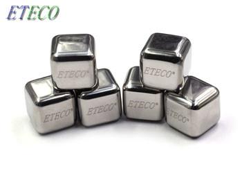 Buy cheap 6 Pcs Set Water Polish Stainless Steel Ice Cubes Whisky Cooling Stone Style from wholesalers