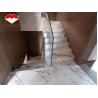 Buy cheap Villa Interior Stair Railing Made of Natural Marble Stone and Calacatta Gold Steps from wholesalers