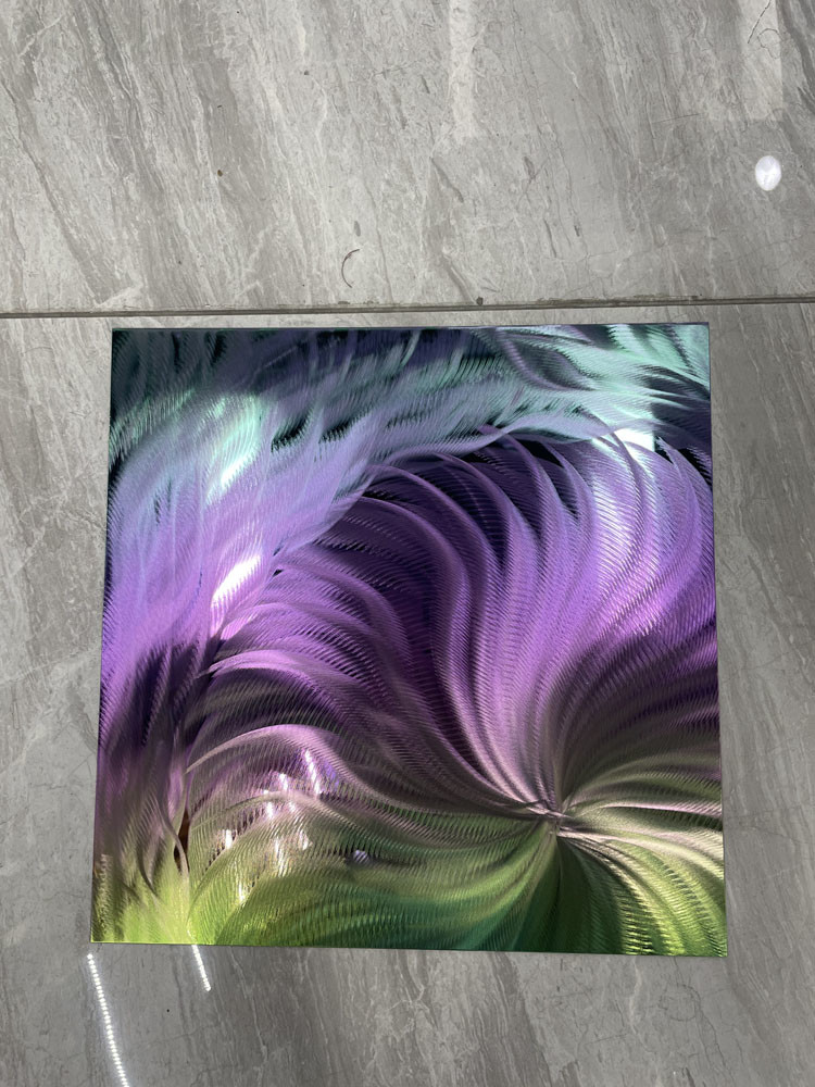 Inox Stainless Steel 304 PVD Colored Stainless Steel Texture Polished SS Sheet For Wall Panel Decoration