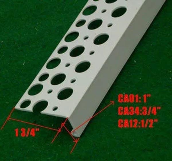 Buy cheap White color PVC angle bead with high quality fiberglass net used for wall corner from wholesalers