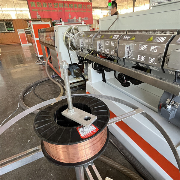 HDPE 75mm Output Diameter Line For Corrugated Pipe Extrusion