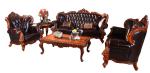 Antique living room furniture chesterfield 321 leather sofa set