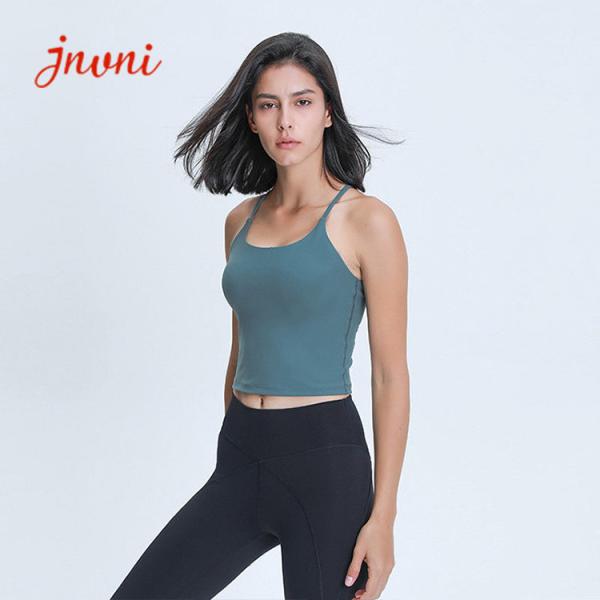 Buy cheap 220gsm Women Sexy Sports Bras Y Back Yoga Padded Tank Top Slim Fit Shock Proof from wholesalers