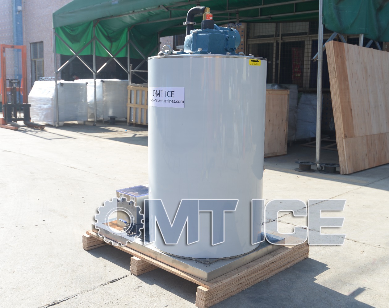 Sea Water 3ton Freshwater Flake Ice Machine Stainless Steel Ice Flake Maker Machine