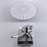 Dual Handle Bath Shower Mixer Set , Chrome Wall Mounted Shower Faucet Kits