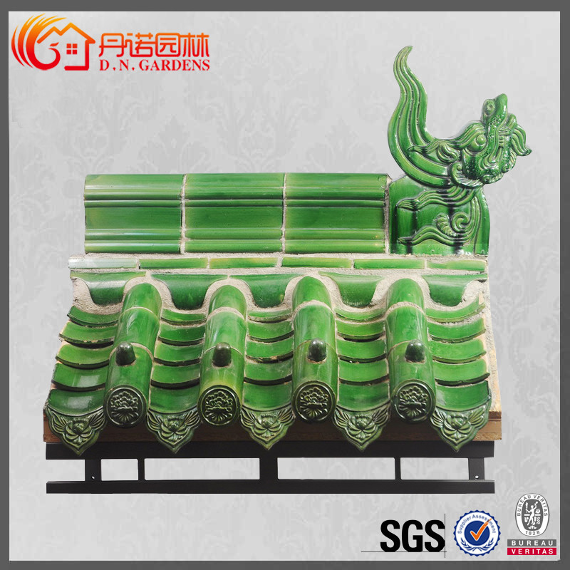 Handmade Chinese Glazed Roof Tiles Ceramic Malaysia Temple Asian