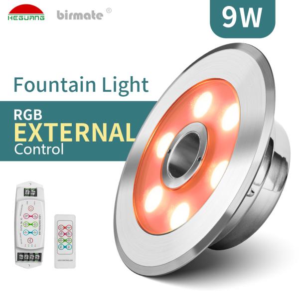 Buy cheap 630nm IK10 Underwater LED Fountain Lights 9W External Control from wholesalers