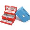 Buy cheap Portable Spacious Space Faux Leather Jewelry Organizer Box Multi Cells Packaging from wholesalers
