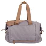 Gray Color Waterproof Duffel Bag / Lightweight Travel Bag Customized Logo