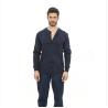 Buy cheap Navy Knitted Long Sleeve FR Work Shirts Cotton Arc Rated CAT2 from wholesalers