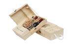 Retro Style Personalised Wooden Wine Box Wine Gift Box Two Bottle Packaging
