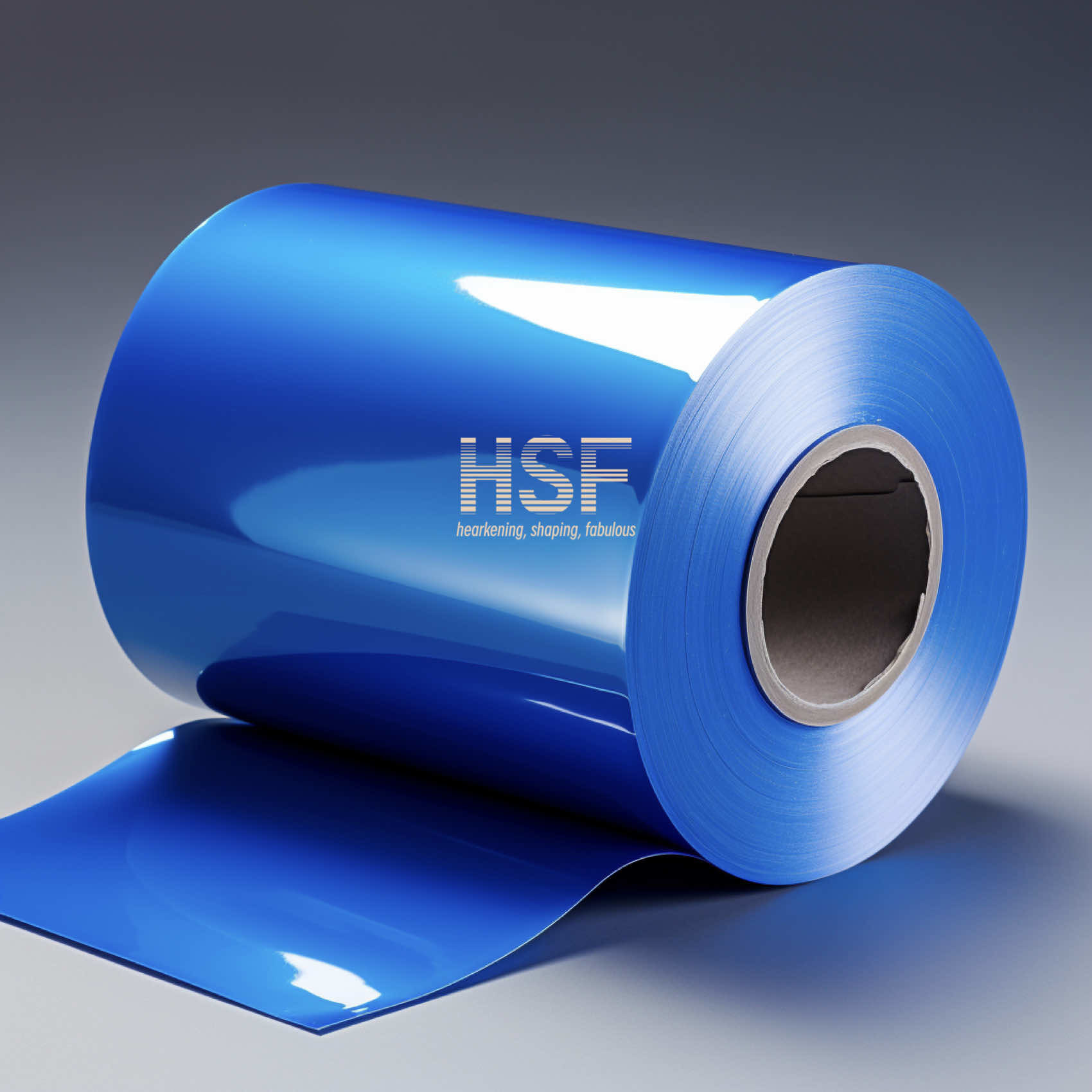 80 μm opaque blue MOPP release film, for food packaging, lamination, tapes labels, industrial applications,