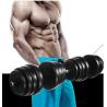 Buy cheap china manufacture factory black cement dumbbell set for weight training from wholesalers