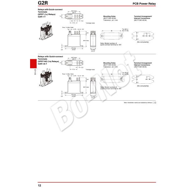 5V DC NO Omron Relay G2R-1-5VDC