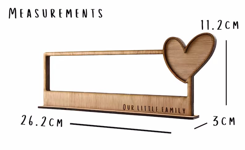 Personalised - Our Little Family | wooden Family Anniversary Gift - Choose Your Own Family Combination