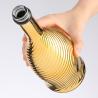Buy cheap UV Surface Handling Luxury Liquor Bottle 750ml Champagne Bottle in Golden Frosted Glass from wholesalers