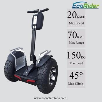 21 Inch Off Road Segway Electric Scooter Ecorider 4000W Brushless 2 Wheel