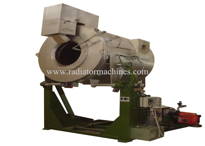 Oil Fired Metal Melting Furnace Copper 1000 kgs Tilting Structure