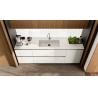 Buy cheap Wood Classic White Kitchen Cabinets Customized Kitchen Furniture With Dinning Table from wholesalers