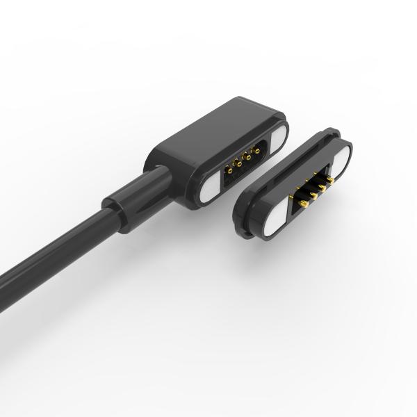 4 Pin Magnetic Charger Connector 3A 4A Magnetic USB Charging Cable For Burglar