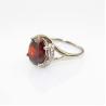 Buy cheap White Gold Plated 925 Silver with 9mmx11mm Pink Cubic Zirconia Ring(R166) from wholesalers