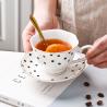 Buy cheap Stylish 180 Ml Light Luxury Ceramic Tea Cup And Saucer Set For European Style from wholesalers