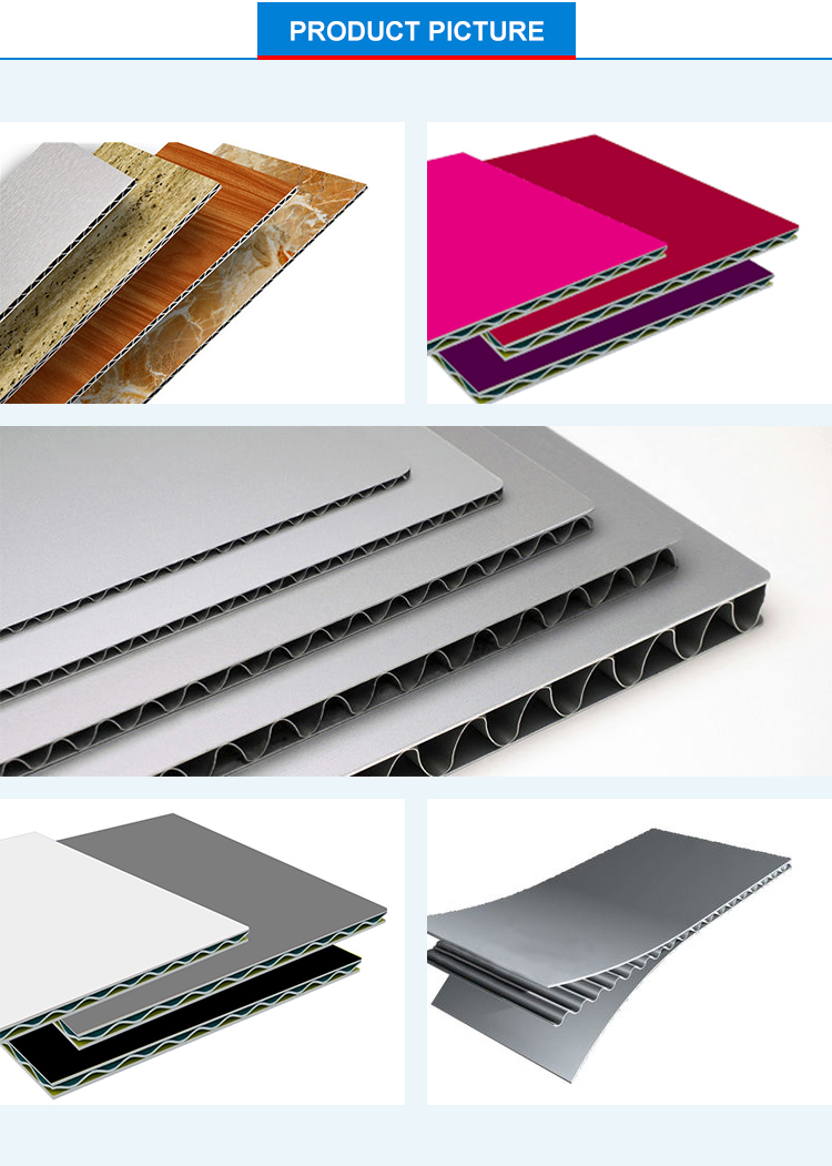 Composite Aluminum Corrugated Panel 3mm PE Coated For Building
