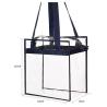 Buy cheap Plastic Tote Bag With Zipper Closure Transparent from wholesalers