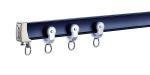 Silent Sealing Curtain Tracks Black Aluminum Curtain Accessories Rails For