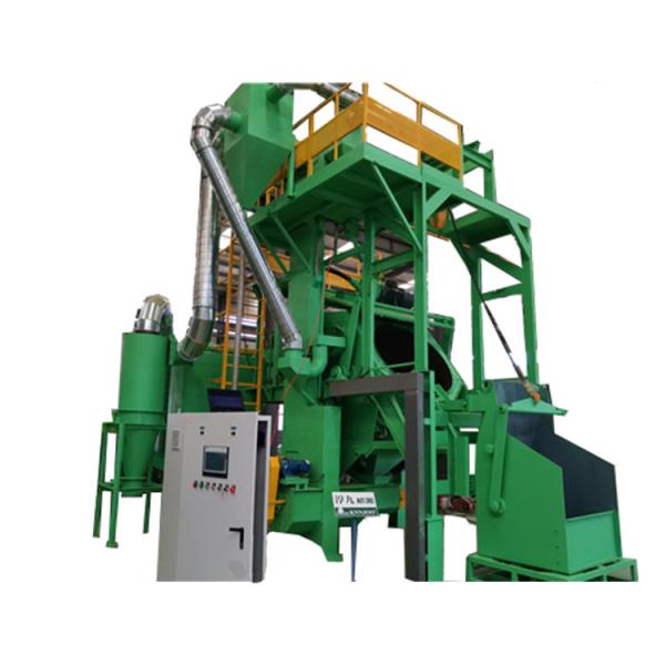 Buy cheap PLC Control Tilt Drum 4.2rpm Automatic Shot Blasting Machine Metal Parts Cleaning from wholesalers