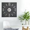 Buy cheap A0002 Black Square Quartz Movement Decorative Wooden Clocks from wholesalers