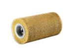 Portable Industrial Polishing Brushes Roller , Spiral Round Brass Wire Brush