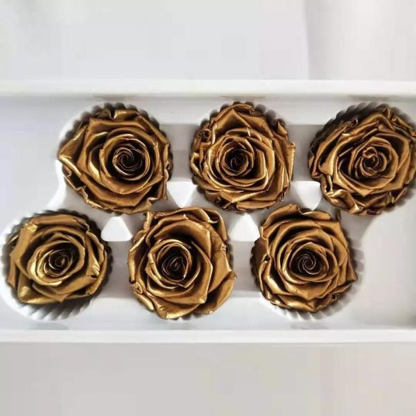 Buy cheap Wholesale Soft Touch Preserved Rose 5-6 cm Silver Color Eternal Rose girlfriend gift from wholesalers