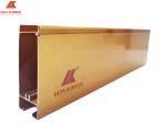 Extrusion Aluminum Door Profile Ultra Thin Anodized Gold Doors Windows