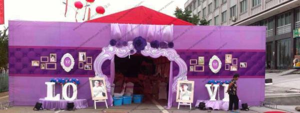 Buy cheap Glass Walls Beautiful Wedding Event Tents Hold 600 People Arch / Square Clear PVC Windows from wholesalers