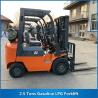 Buy cheap 2.5 Tons Gasoline LPG Forklift CPCD25 2500KG from wholesalers