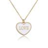 Buy cheap 14K Heart Letter Pendant Necklace from wholesalers